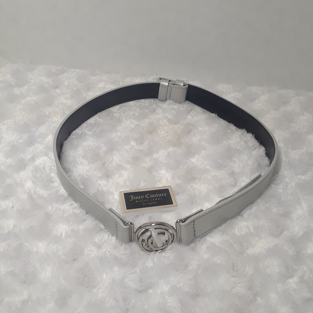 NWT Juicy Couture Silver Belt